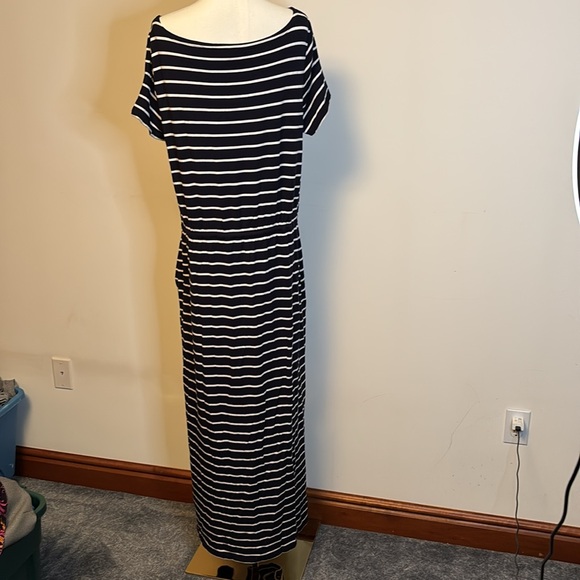 Talbots black and white maxi dress size 1X - Picture 2 of 7